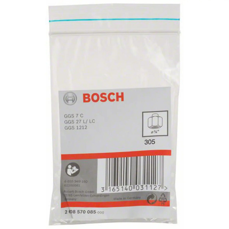 Bosch Spannzange Zubehör 1/4 Zoll für Geradschleifer GGS 7 C 6,35mm blau - 3165140031127