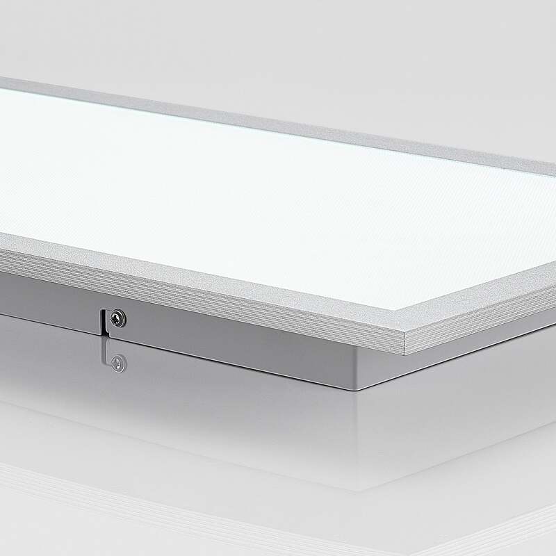 Prios LED-Panel Gelora 80cm silberfarben Aluminium 36W 4000K 4400Lumen Leuchte - 4251096569230