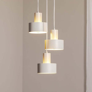 B-Ware Hängeleuchte Rif 3 taupe rund 3-flammig Ø 33 cm dimmbar E27 Sigma