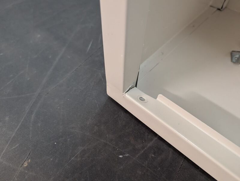 Stier Wandschrank Aufbewahrung grau platzsparend abschließbare Tür 60x80x30cm - 4251709645917