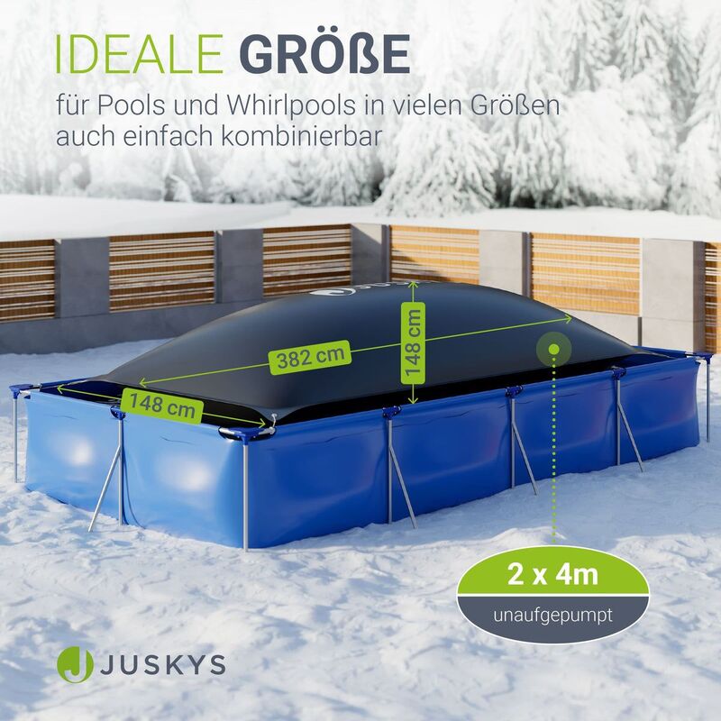 Aufblasbares Poolkissen Luftkissen für Pool und Whirlpool winterfest Schutz - 4262437182971