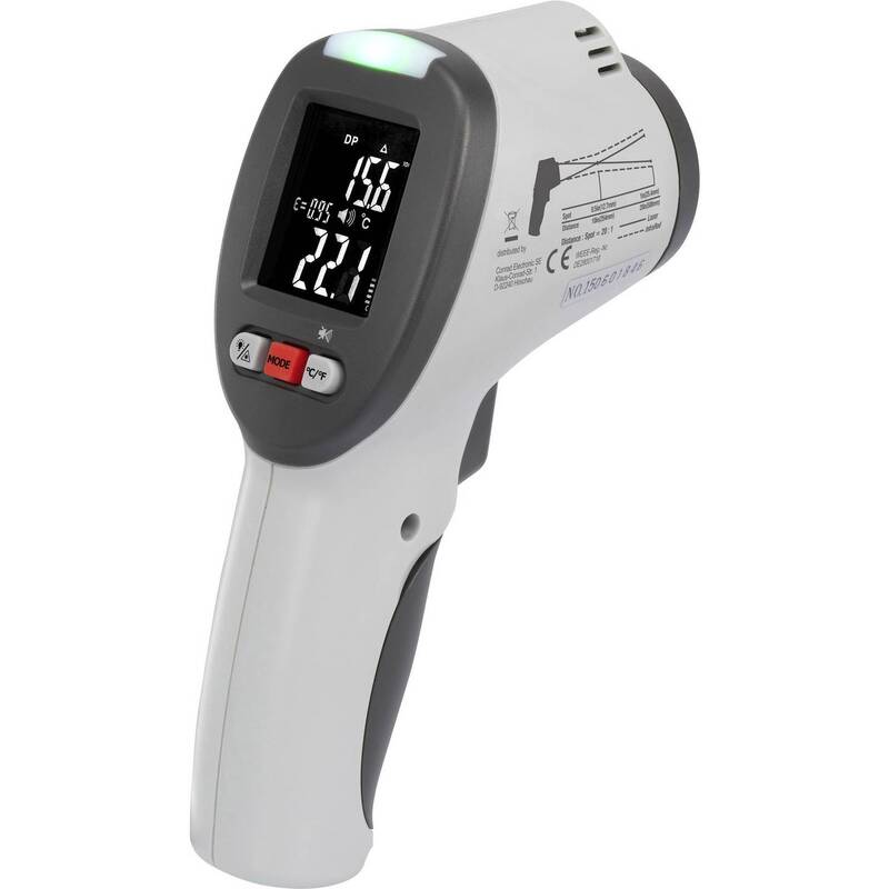 Voltcraft Infrarot-Thermometer Pyrometer IR-SCAN-350RH/2 -50 bis +380 °C 20:1 - 4016139051857