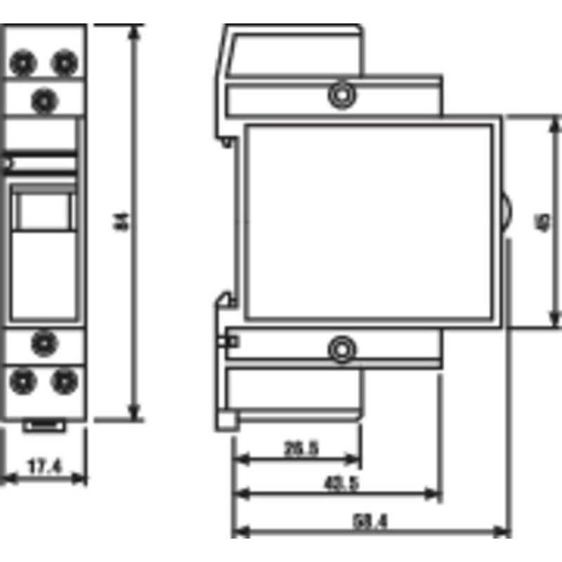 Finder Industrierelais 22.21.8.024.4000 24V 20A Schaltstrom IP20 1 Schließer - 2050010614238