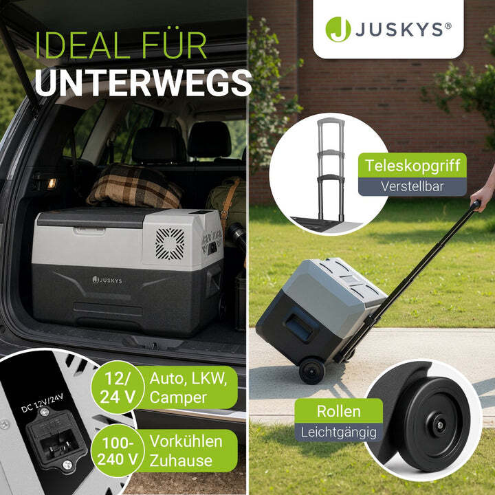 Kühlbox Kompressor Yukon 30 L Campingbox App-Steuerung USB grau 12/24/230V - 4260565528036