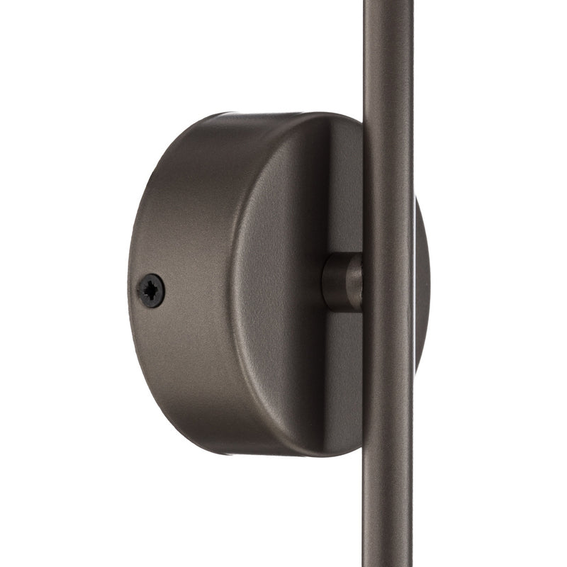 Wandleuchte Lume LED Wandlampe dimmbar braun Metall 30,5cm Höhe 23cm 32cm tief - 5906135113224