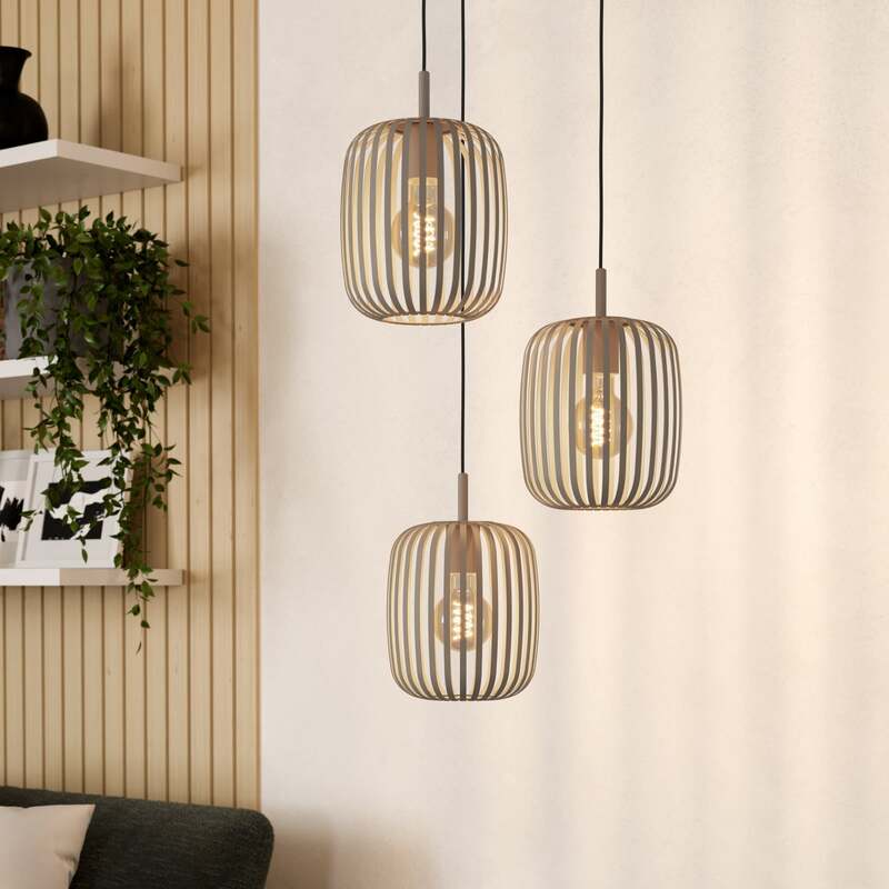 Eglo Hängeleuchte Pendelleuchte Romazzina LED Lampe dimmbar sandfarben Ø46cm - 9008606258574