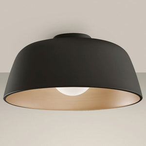 B-Ware LEDS C4 Deckenleuchte Pendelleuchte Miso Lampe schwarz gold Stahl LED Leuchte