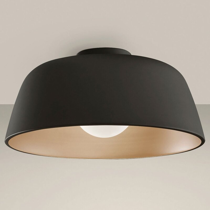 LEDS C4 Deckenleuchte Pendelleuchte Miso Lampe schwarz gold Stahl LED Leuchte - 8435629724198