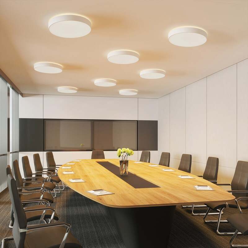 Arcchio Deckenleuchte Deckenlampe LED Lampe weiß Vanida rund Aluminium 60 cm993 - 4251096597714