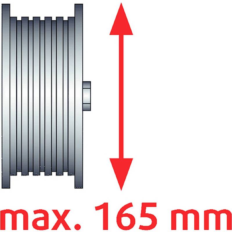 KS Tools Riemen-Scheiben-Abzieher 150.3170 2 Haken Spannbereich 40-165mm - 4042146512104