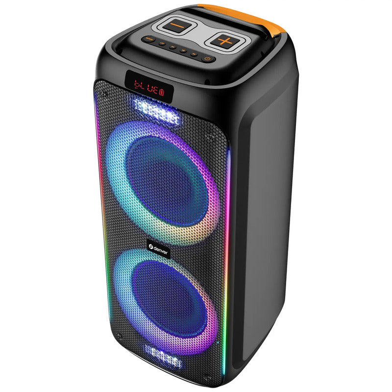 Denver TSP-456 BT Lautsprecher 600W AUX USB Bluetooth akkubetrieben schwarz - 5706751074349