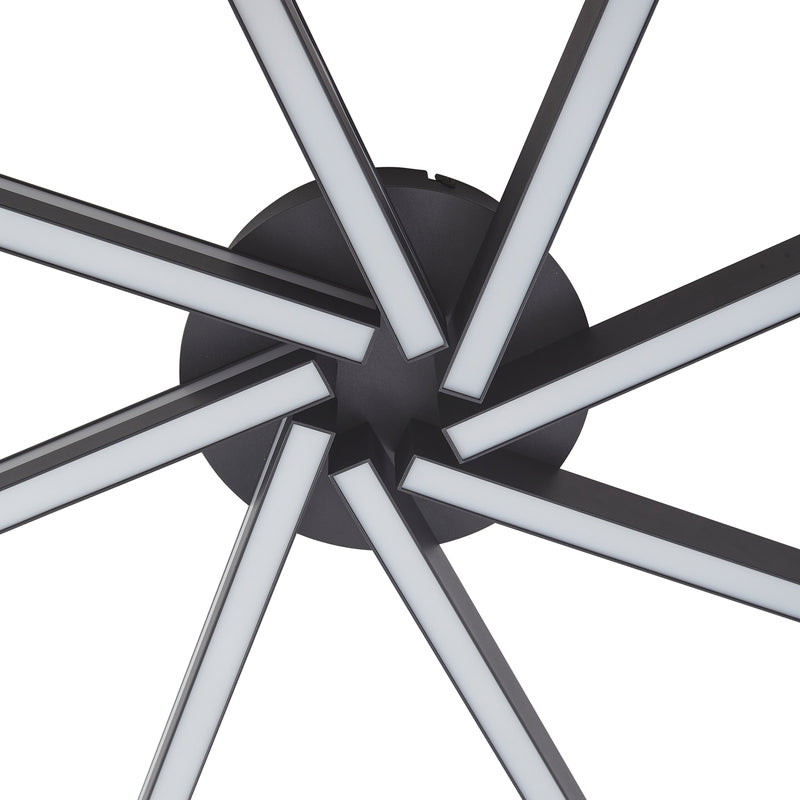 Lucande Smart LED-Deckenleuchte Tjado Ø70 cm schwarz RGBW dimmbar 1600 Lumen - 4251911766271