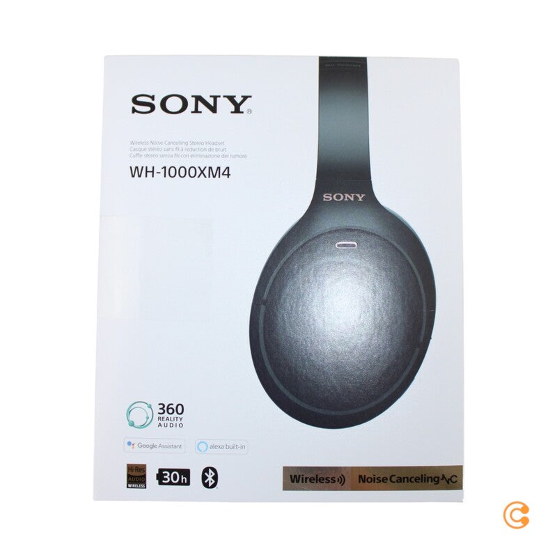 Sony WH-1000XM4 Over Ear Kopfhörer Bluetooth Noise Cancelling Faltbar Schwarz - 4548736112117