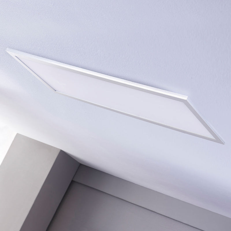 Lindby LED-Panel Livel dimmbar CCT 120x30cm Fernbedienung silber weiß 36W - 4251096528435