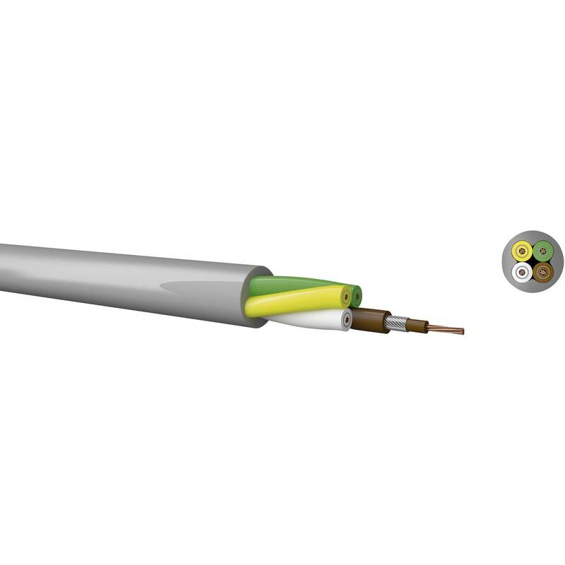 Kabeltronik Steuerleitung Steuerkabel LiY 3 x 0.25 mm² Grau 140302500-100 100 m - 2050002916807