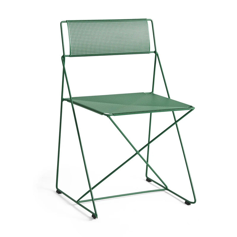 HAY X-Line Stuhl Outdoor Gartenstuhl Sitz Metall grün stapelbar SIEHE TEXT/FOTO - 5710441366768