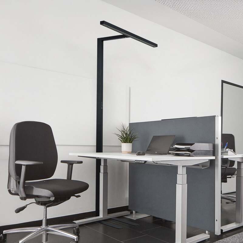 Arcchio Stehlampe Jolinda LED Lampe dimmbar schwarz 4000K Touchdimmer 197 cm - 4251911799354