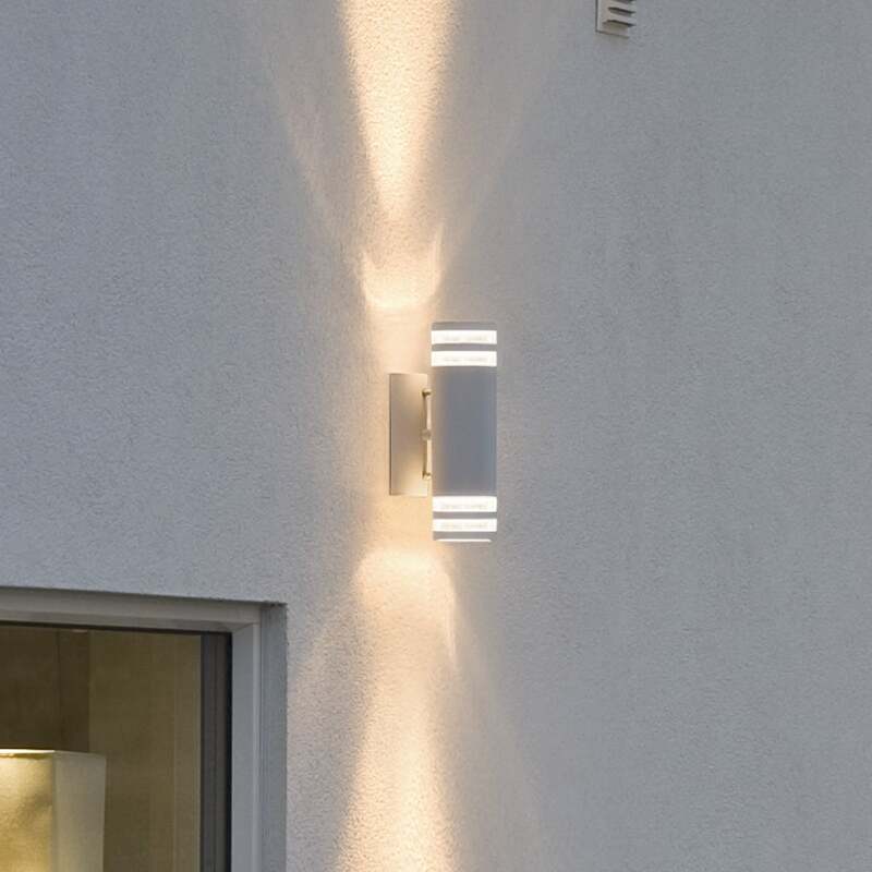 Konstsmide Außenwandleuchte Modena 2-flammig LED Wandleuchte Gartenlampe weiß - 7318307516258