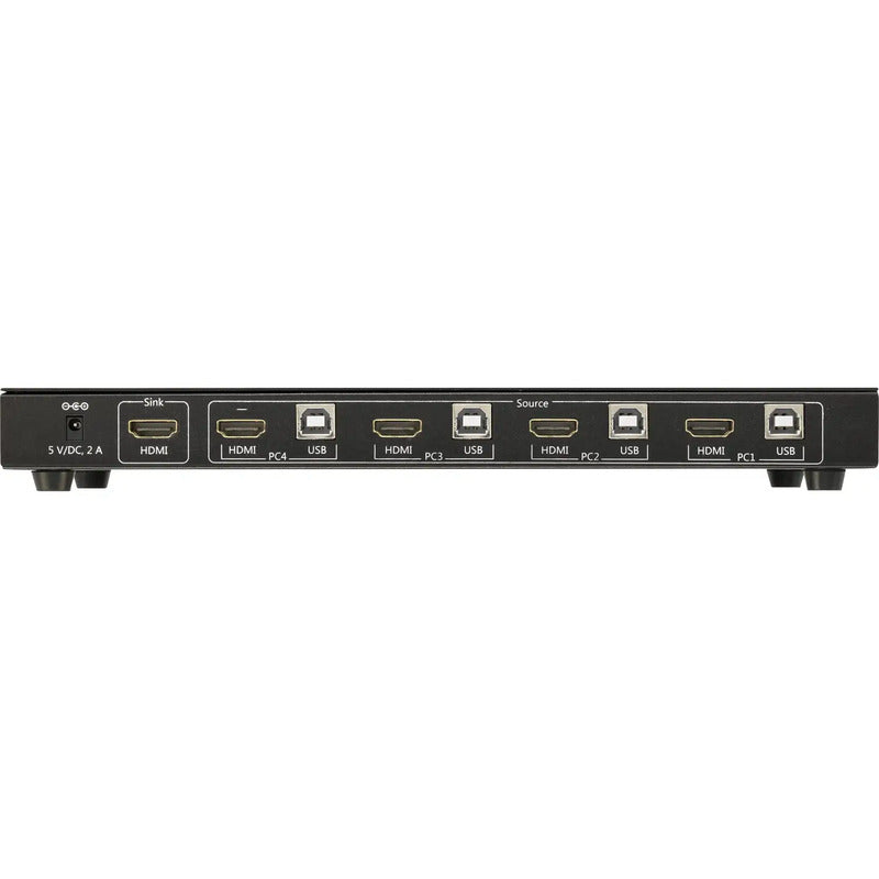 4 PORT HDMI KVM SWITCH mit USB und Fernbedienung - speaka-professional - 4016138857641