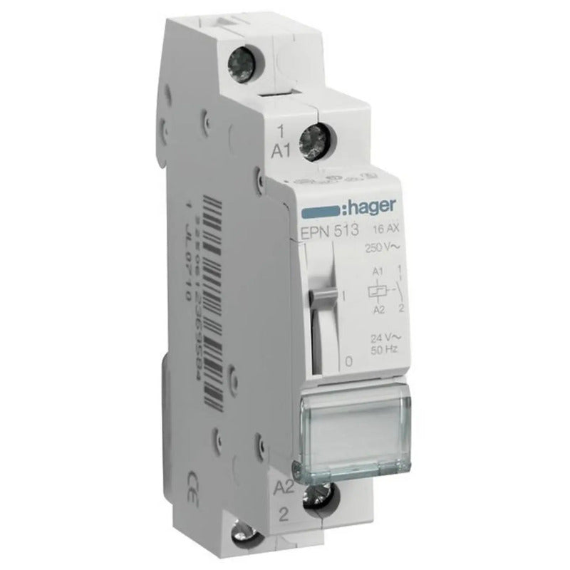 Hager EPN513 Stromstoß-Schalter Hutschiene 24V/DC 48V/AC 16A 1 St. - 3250612369584
