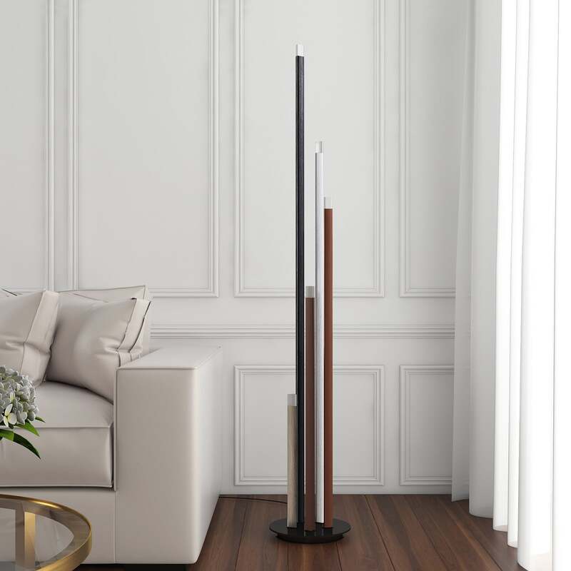 Lucande Stehleuchte Stoika LED Lampe 5-flammig dimmbar warmweiß bunt 150cm - 4251096591583