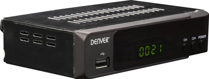Denver DVBS-206HD HD SAT Receiver Front USB Empfang TV Multimedia Fernbedienung - 5706751051180