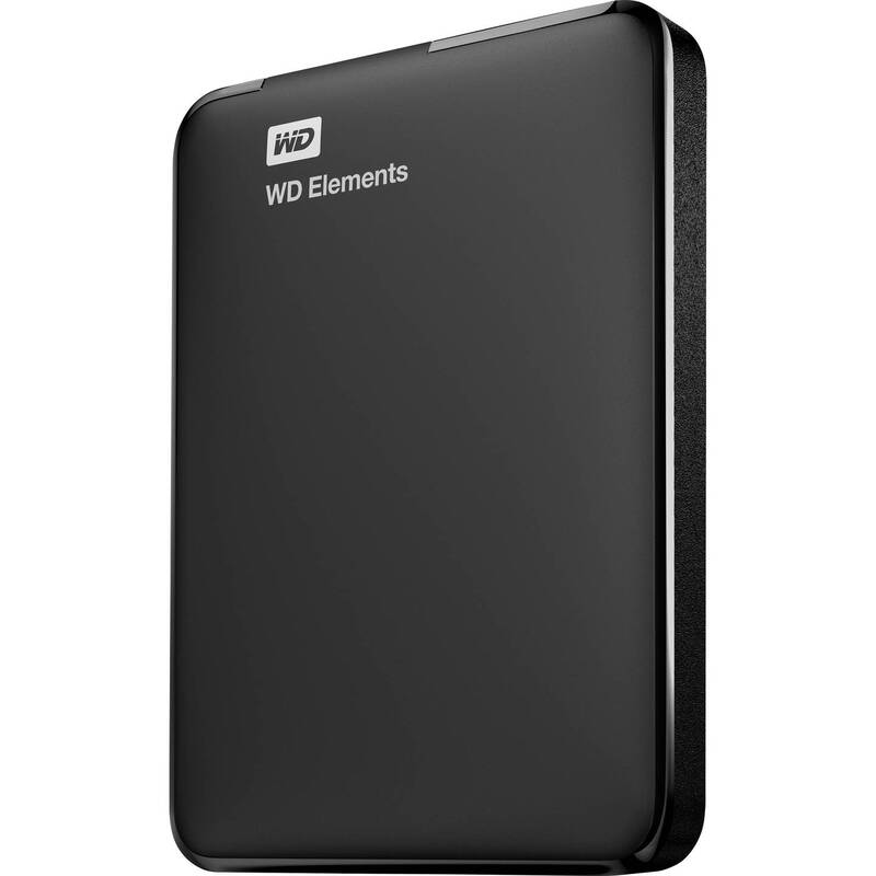WD Externe Festplatte HDD 1TB USB-A Speichergerät tragbar schwarz 110x82mm - 0718037855448