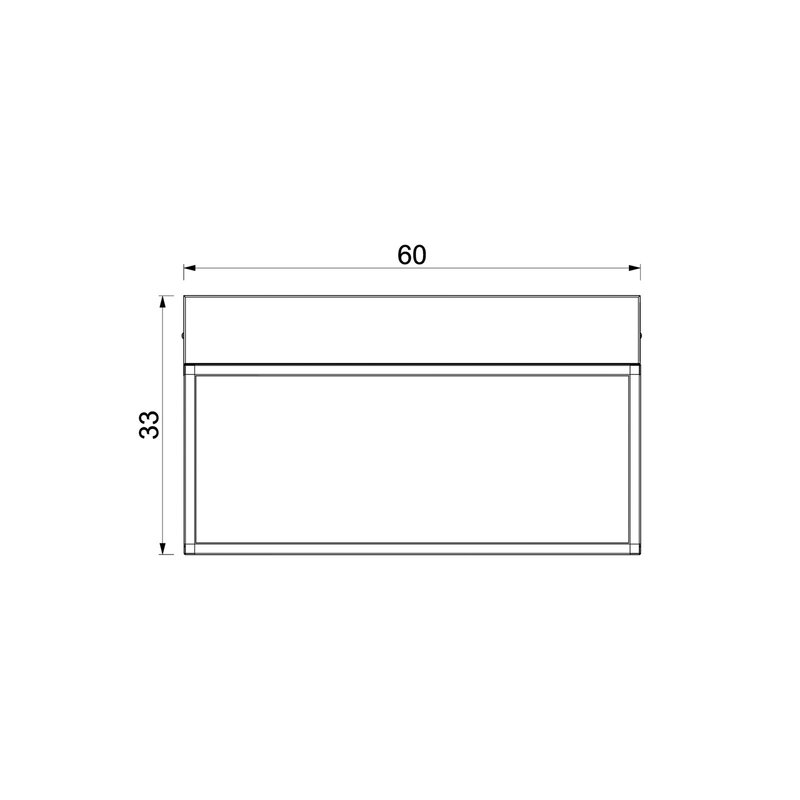 Luminex Wandleuchte Lampe Shelf LED schwarz Stahl 60 cm Leuchte SIEHE TEXT/FOTO - 5907812622954