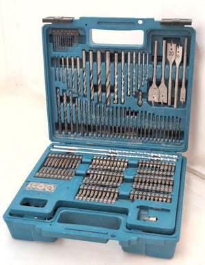 Makita Bohrer-Bit-Sortiment 256-teilig Zylinderschaft Metall Stein Holz 1-2mm