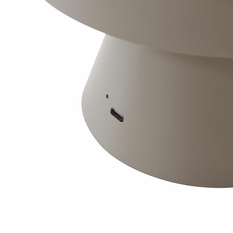 Lindby Tischlampe LED Akkutischlampe Nevijo dimmbar grau 2000mAh 18cm Ø - 4251911765663