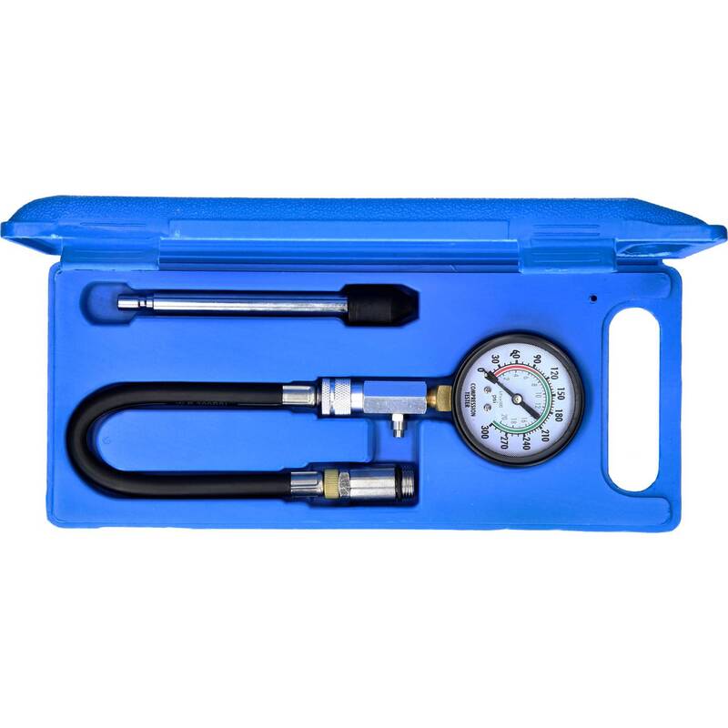 Brilliant Tools Kompressionstester Satz Kompressionsprüfer Benzin Motor Set 2tlg - 4042146779521