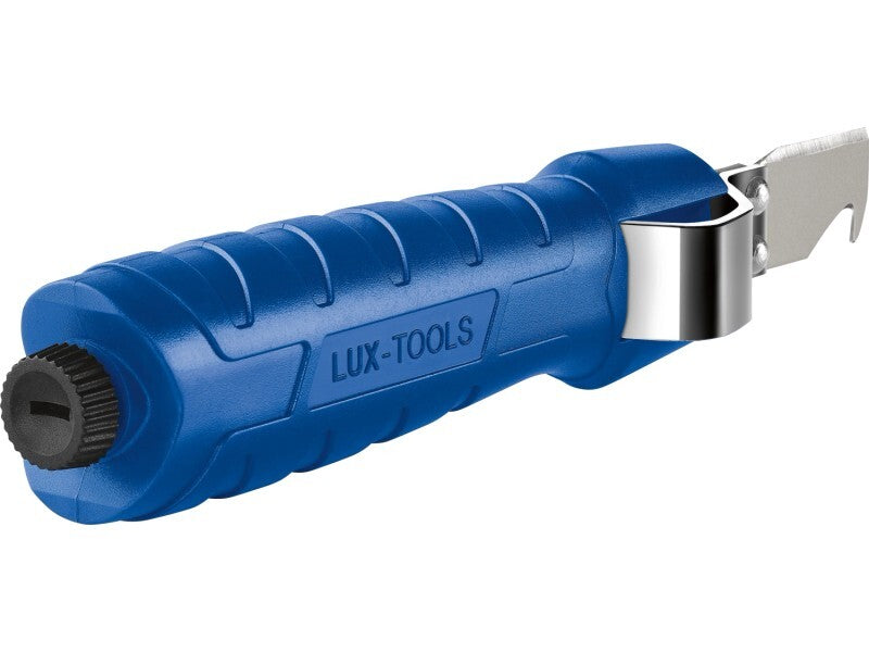 LUX-TOOLS Kabelmesser Universal stufenlos einstellbar inkl Reservemesser - 4007875345102