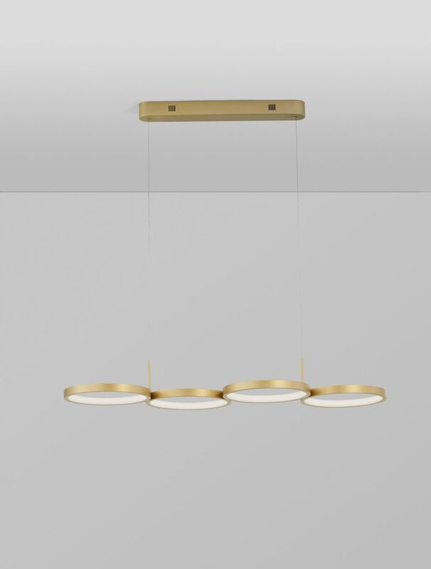 Nova Luce Hängeleuchte Hängelampe MAGNUS LED Messing Warmweiß dimmbar 41 W Lampe - 5212017433190