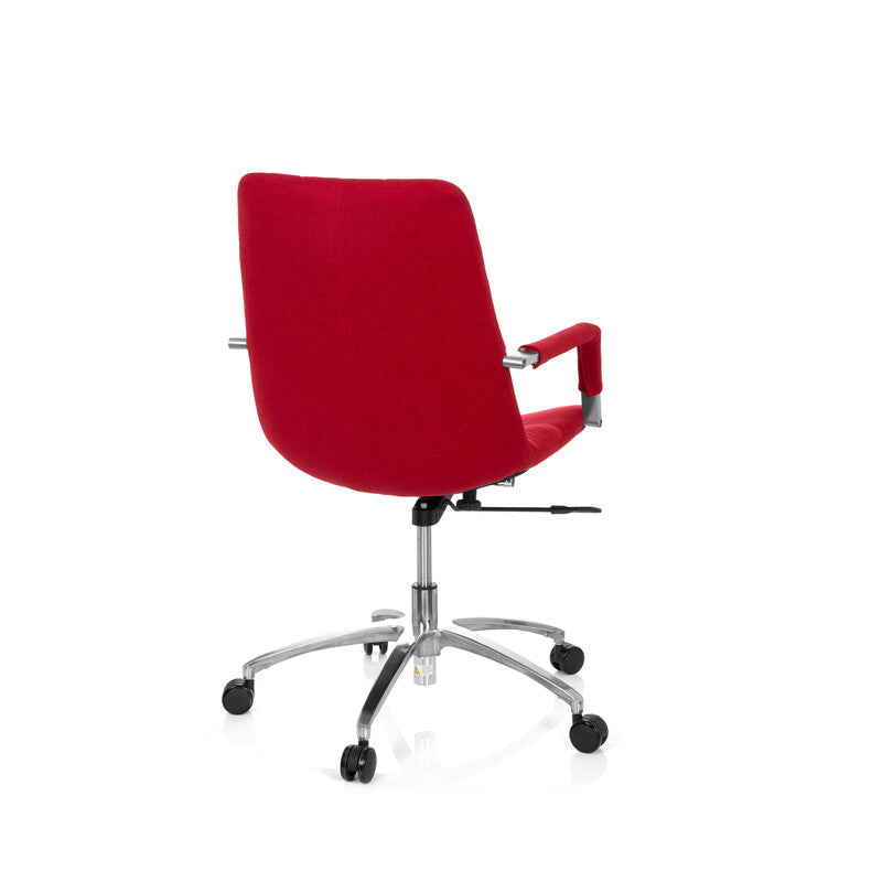 hjh OFFICE Bürostuhl Drehstuhl SARANTO Stoff rot Stuhl Möbel Sessel Sitzmöbel - 4251084658335