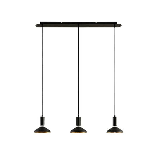 Arcchio Jaika Pendelleuchte Pendelleuchte Deckenlampe Hängeleuchte schwarz 3-flg - 4251096579864