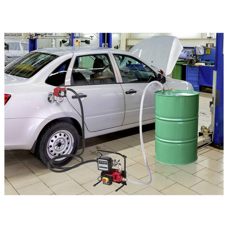 Toolcraft elektrische Diesel- und Heizölpumpe 2100l/h 230V AC 370W robust 25m - 4064161497167