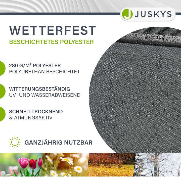 Gelenkarmmarkise 350x300cm grau Handkurbel Sonnenschutz für Terrasse Balkon - 4260565527077