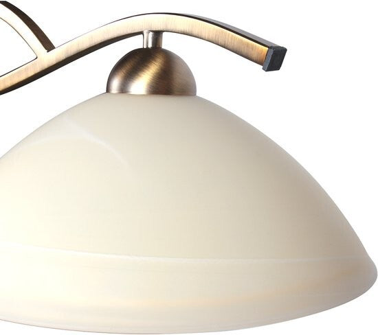 Steinhauer Pendelleuchte Hängeleuchte Anthea 2-flammig LED dimmbar bronze creme - 8712746180206