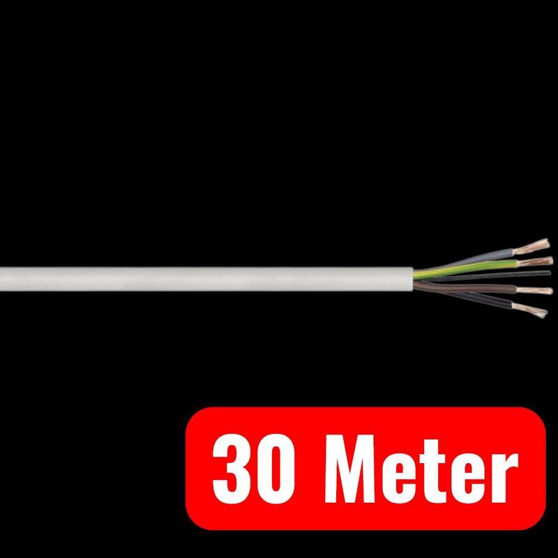 LAPP Schlauchleitung H03VV-F 4 x 0.75 mm² Schwarz Meterware für Elektrogeräte - 2050001490476