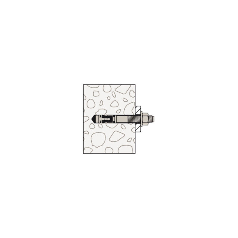 Fischer Bolzenanker FAZ II Plus 12mm M12 Anker Durchsteckmontage 180mm 20 Stück - 4048962462159