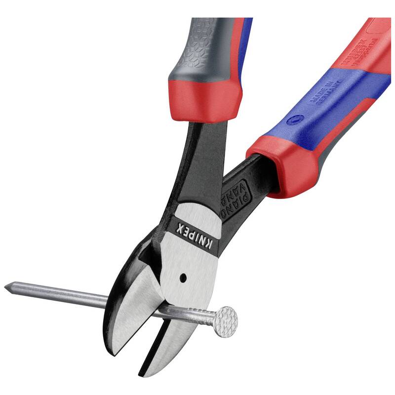 Knipex Kraft-Seitenschneider 74 02 200 Zange mit Facette 200mm Werkstatt Stahl - 4003773018360