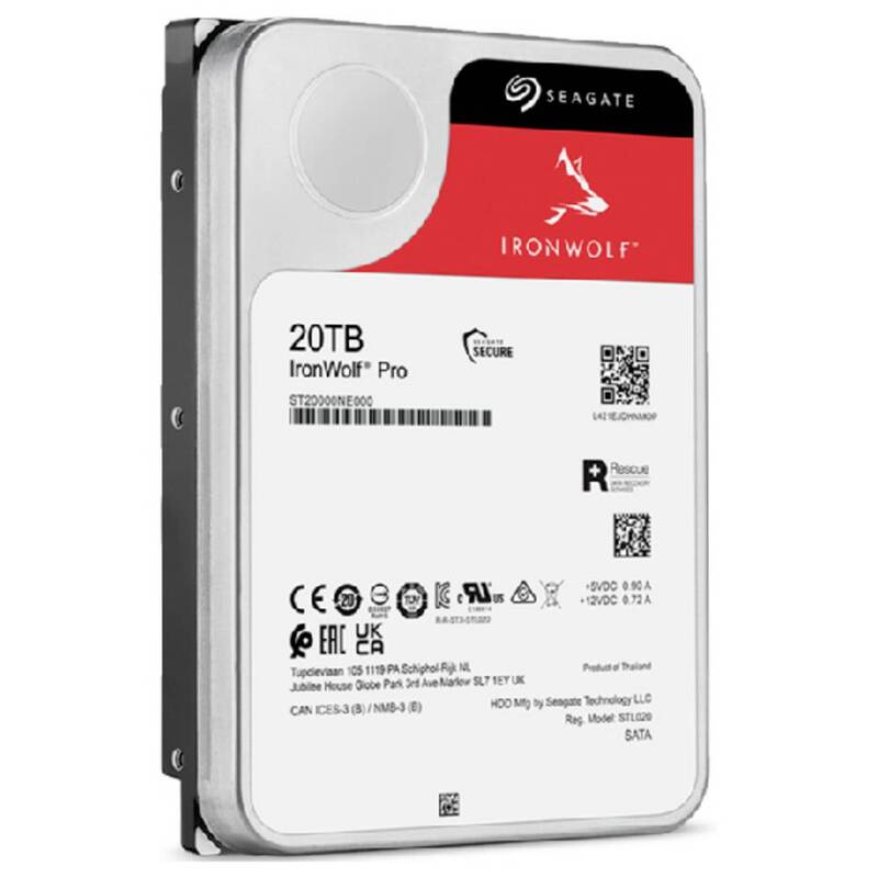 Seagate Festplatte Laufwerk IronWolf Pro 3.5 Zoll 20 TB SIEHE TEXT/FOTO - 8719706432276