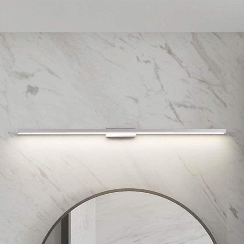 Lindby LED-Badleuchte Spiegellicht Alenia Aluminium 120cm IP44 grau - 4251911795882