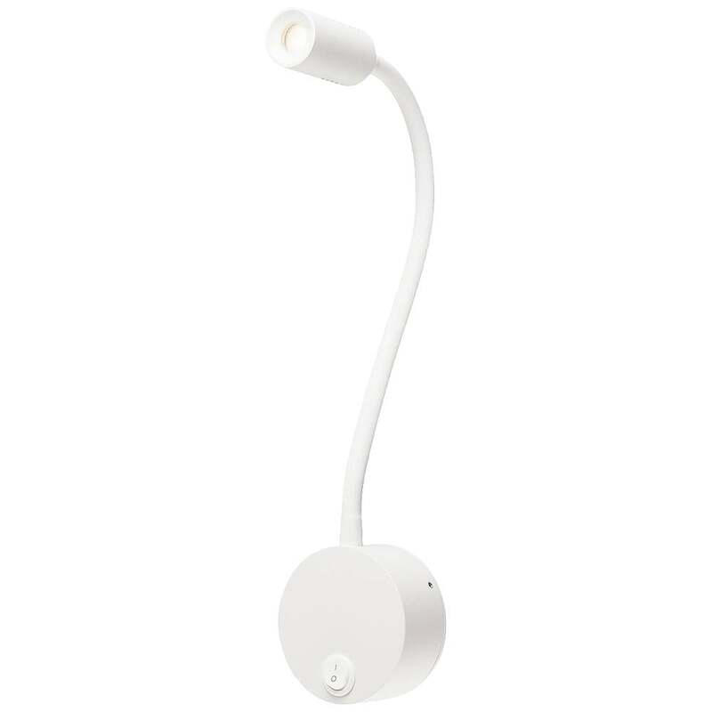 SLV Klemmleuchte Leuchte LED Flexlampe fest eingebaut weiss Aluminium 1x1.9W - 4024163223058