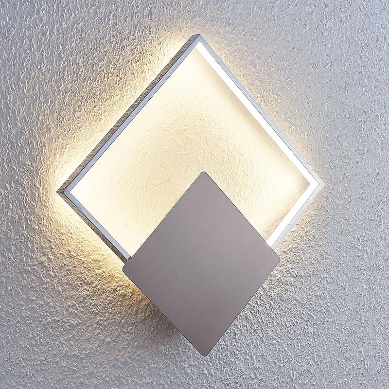 Lindby Wandleuchte Wandlampe LED Anays Square Weiß Polycarbonat Metall Alumin645 - 4251096558203