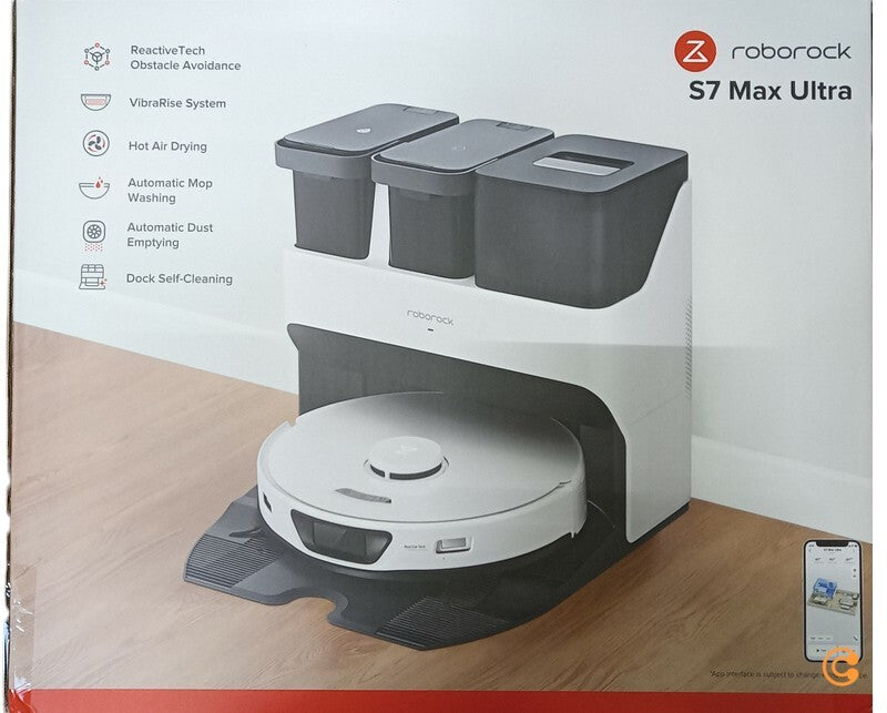 Roborock S7 Max Ultra Saugroboter Wischroboter Staubsauger Weiß SIEHE TEXT/F980 - 6970995786637