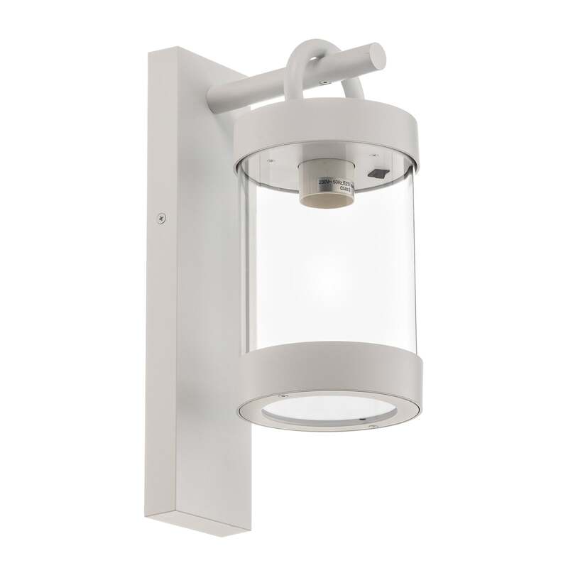 TRIOLighting Außenwandleuchte Sambesi LED Gartenlampe Dämmerungssensor weiß 33cm - 4017807492408