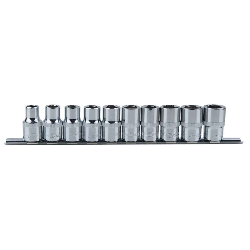 KS Tools Stecknuss Set Nusskasten Chrom Vanadium Stahl Aufsteckschiene - 4042146567036