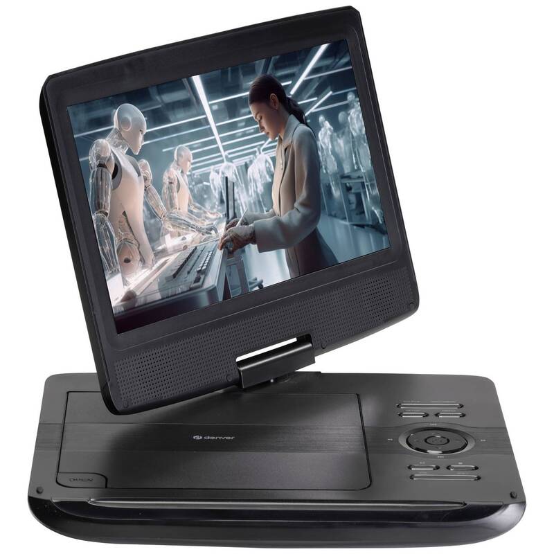 Denver Tragbarer DVD-Player MT-1097 10 Zoll LCD Akkubetrieb schwarz 25,4cm - 5706751068041