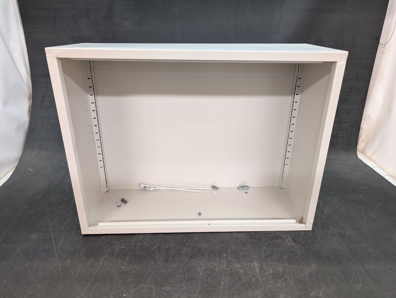 Stier Wandschrank Aufbewahrung grau platzsparend abschließbare Tür 60x80x30cm - 4251709645917